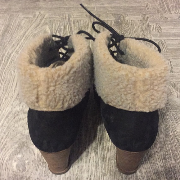 Caslon “Fur” Lined Wedge Bootie - Picture 3 of 4